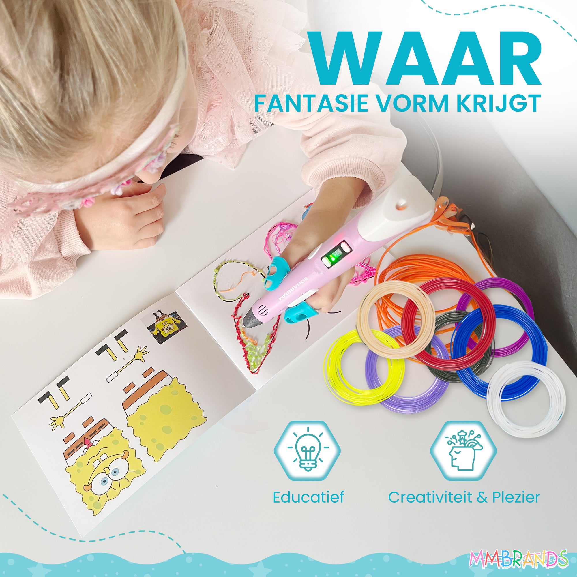 3D Pen Starterspakket - 10 Kleuren Filament